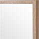 Latham 56 X 24 inch Natural and Mirror Wall Mirror