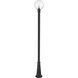 Laurent 1 Light 109.75 inch Black Outdoor Post Mounted Fixture