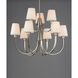 Shelter 9 Light 30 inch Satin Nickel Chandelier Ceiling Light