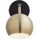 Sophia LED 4.75 inch Brass/Steel/Black Wall Light