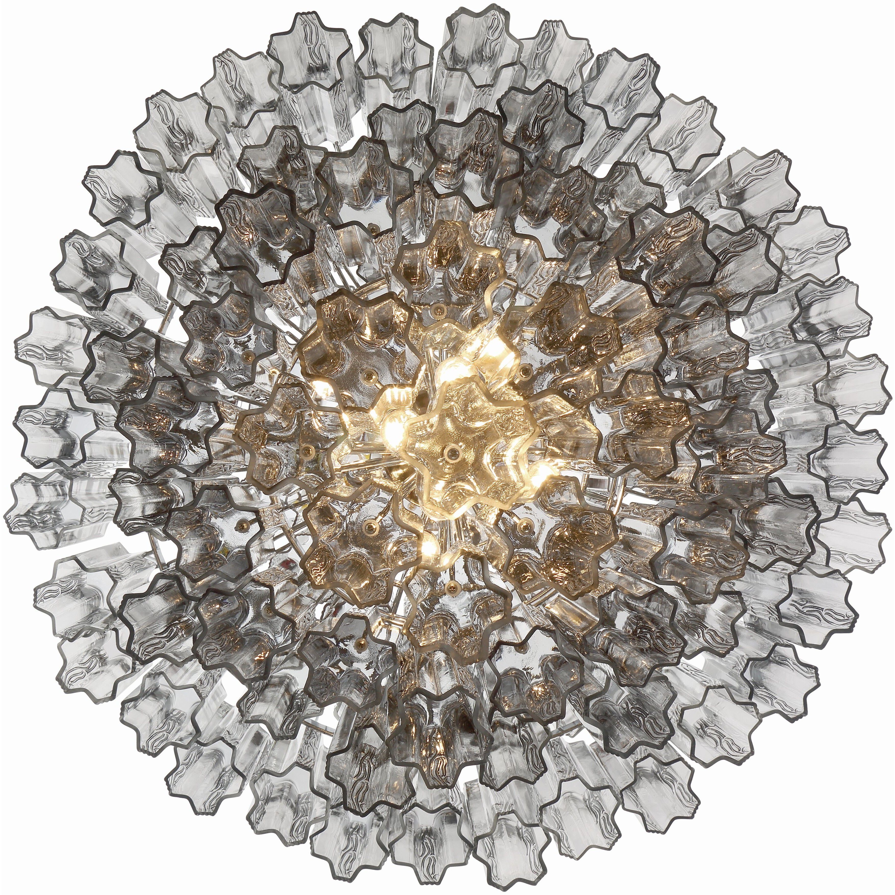 Addis 20 Light 31.5 inch Polished Chrome Chandelier Ceiling Light in Smoke