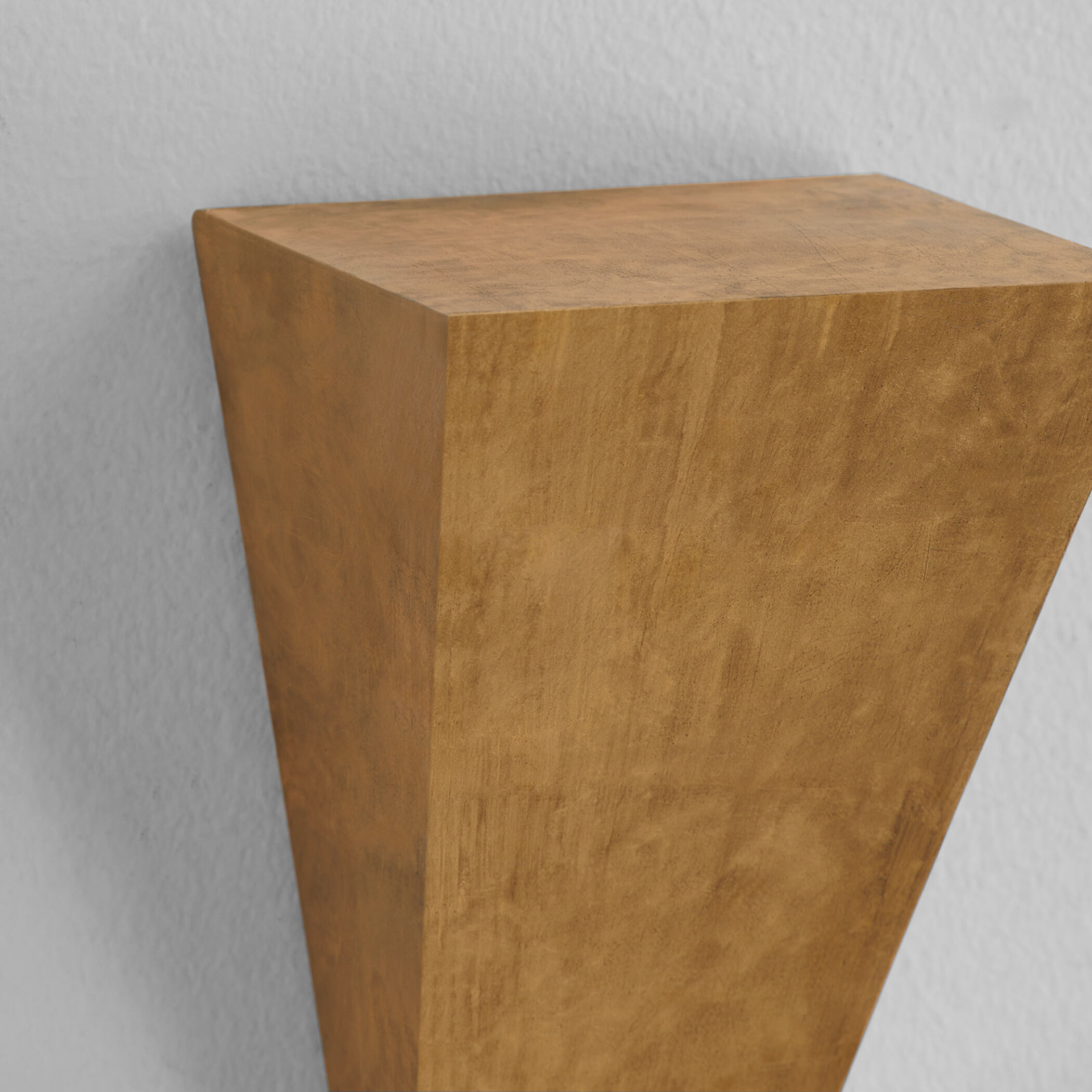 Doro 6 inch Gold Leaf Wall Shelf, Small