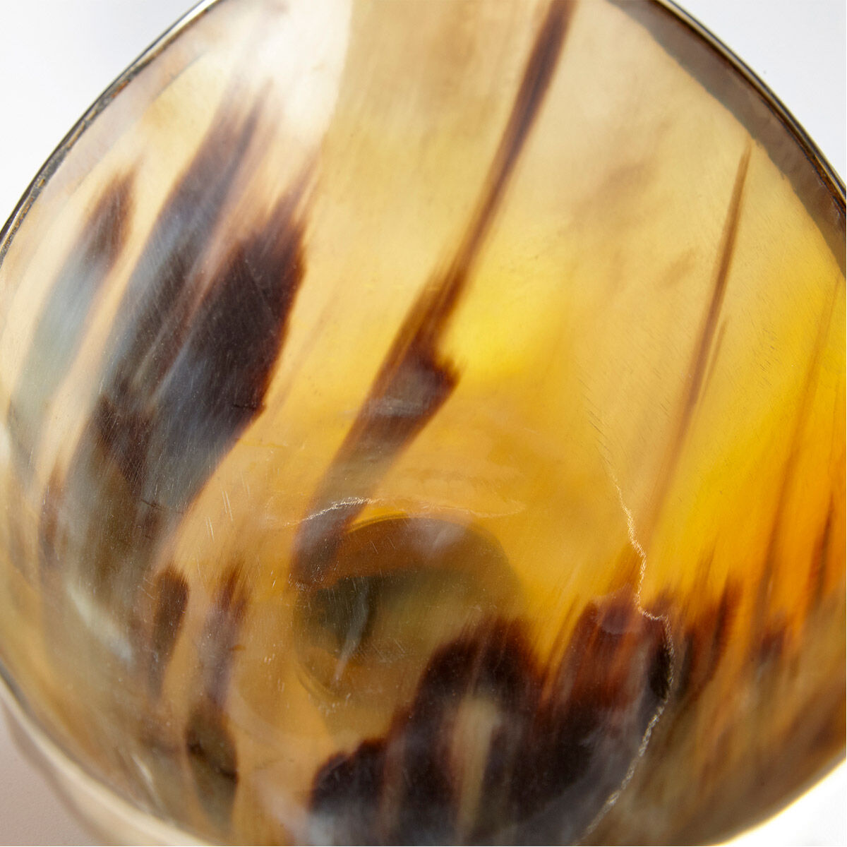 Cerith Horn And Silver Tray, Small