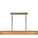 Alora Mood Maris LED 42 inch Brushed Gold Linear Pendant Ceiling Light