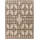 Alameda 36 X 24 inch Khaki, Dark Brown Rug
