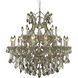 Maria Theresa 24 Light 36 inch Golden Teak Dining Chandelier Ceiling Light in Royal Cut