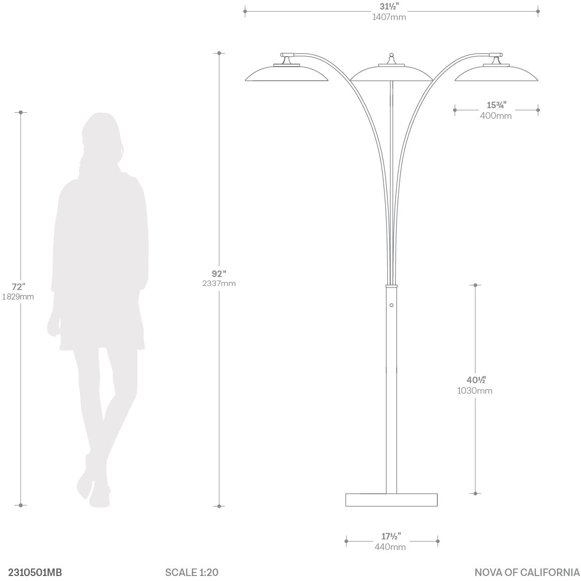 Saucer 92 inch 8.50 watt Matte Black Arc Floor Lamp Portable Light