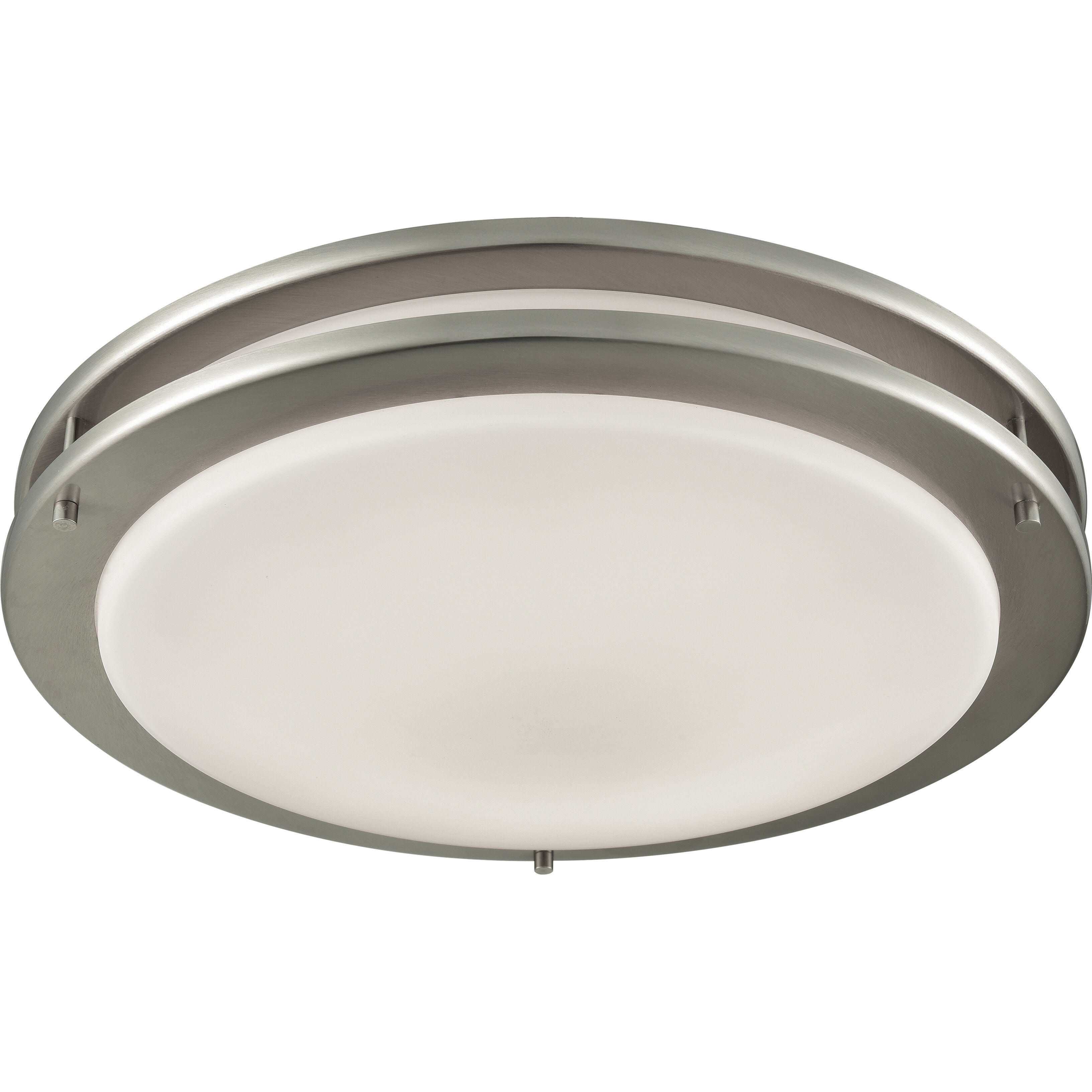 Clarion LED 15 inch Brushed Nickel Flush Mount Ceiling Light