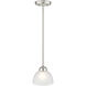 Somerset 1 Light 7 inch Brushed Nickel Mini Pendant Ceiling Light