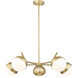 Realm Sphere 5 Light 32 inch Modern Gold Chandelier Ceiling Light