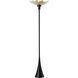 Pangea 83.4 inch 60.00 watt Black with Modern Brass Torchiere Portable Light in Black/Modern Brass