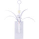 Lowcountry 1 Light Hi-Gloss White and Textured Leaves Wall Sconce Wall Light
