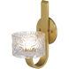 Elysian LED 5.5 inch Natural Aged Brass Wall Sconce Wall Light