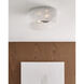 Vetra 2 Light 13 inch Satin Nickel Flush Mount Ceiling Light in Incandescent