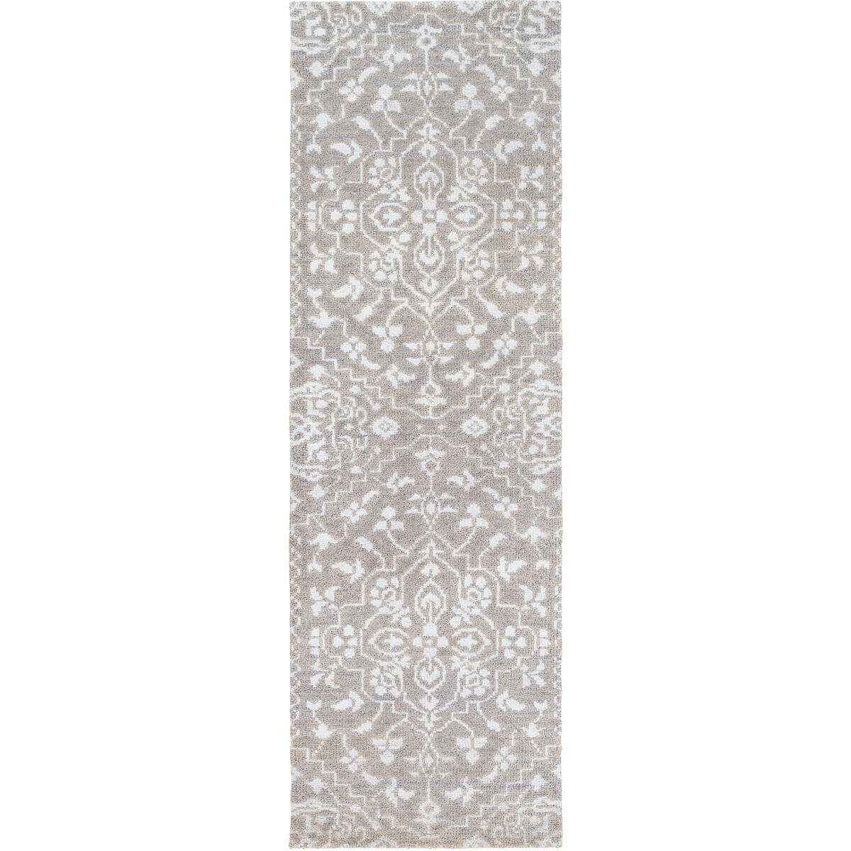 Varrius 72 X 48 inch Light Gray/Silver Gray Rugs, Wool and Viscose