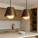 Rock On 4 Light 20 inch Brontourage and Matte Black Pendant Ceiling Light