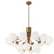 Amanda 18 Light 36 inch Aged Brass Chandelier Ceiling Light
