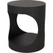 Eclipse 26 X 22 inch Matte Black Side Table, Round