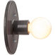 Ambiance Collection 1 Light Gloss Grey Wall Sconce Wall Light