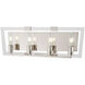 Crystal Chrome 4 Light 24.75 inch Polished Nickel Bath Light Wall Light