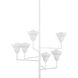 Alora 6 Light 32 inch White Plaster Chandelier Ceiling Light