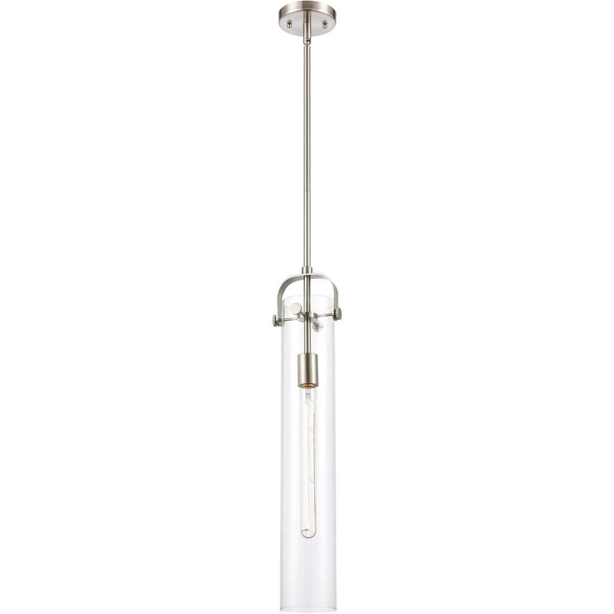 Restoration Pilaster 1 Light 5 inch Brushed Satin Nickel Mini Pendant Ceiling Light, Restoration