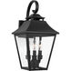 Sean Lavin Galena 3 Light 19 inch Textured Black Outdoor Wall Lantern