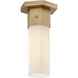 Facet LED 5.25 inch Heritage Brass Flush Mount Ceiling Light