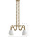 Cordon 4 Light 40 inch Legacy Brass Pendant Ceiling Light