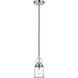 Anders 1 Light 4.75 inch Brushed Nickel Mini-Pendant Ceiling Light