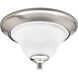 Nerissa 1 Light 12.5 inch Brushed Nickel Flush Mount Ceiling Light
