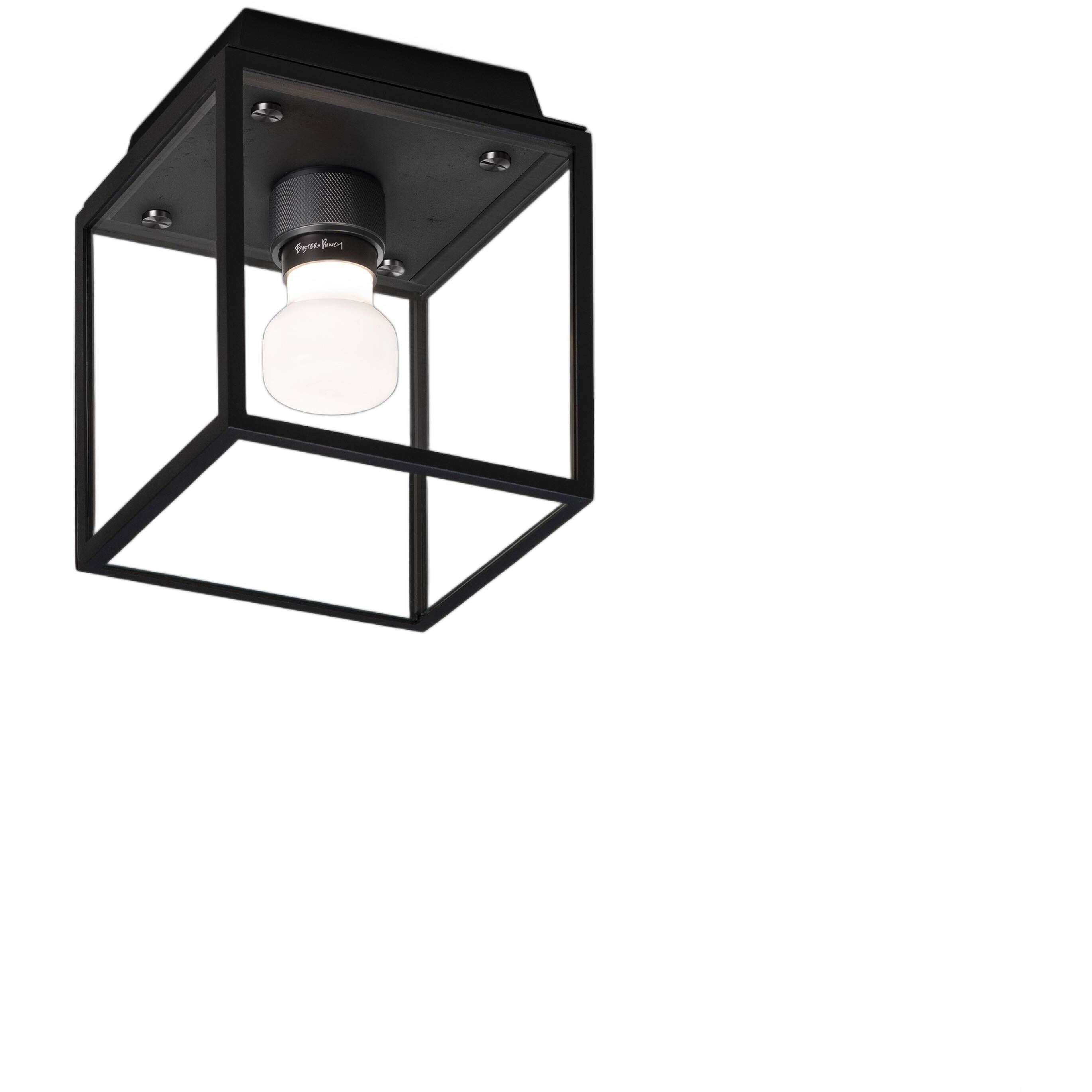 Caged Wet LED 6.81 inch Black / Gun Metal Outdoor Semi-Flush Mount