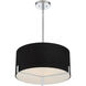Westboro Boulevard 3 Light 20 inch Weathered Antique Brass Pendant Ceiling Light in Chrome