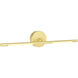 Oskil LED 24 inch Satin Gold Wall Light