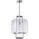 Dane 1 Light 16.6 inch Sterling Hanging Lantern Ceiling Light in Clear
