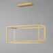Penrose LED 16 inch Gold Linear Pendant Ceiling Light