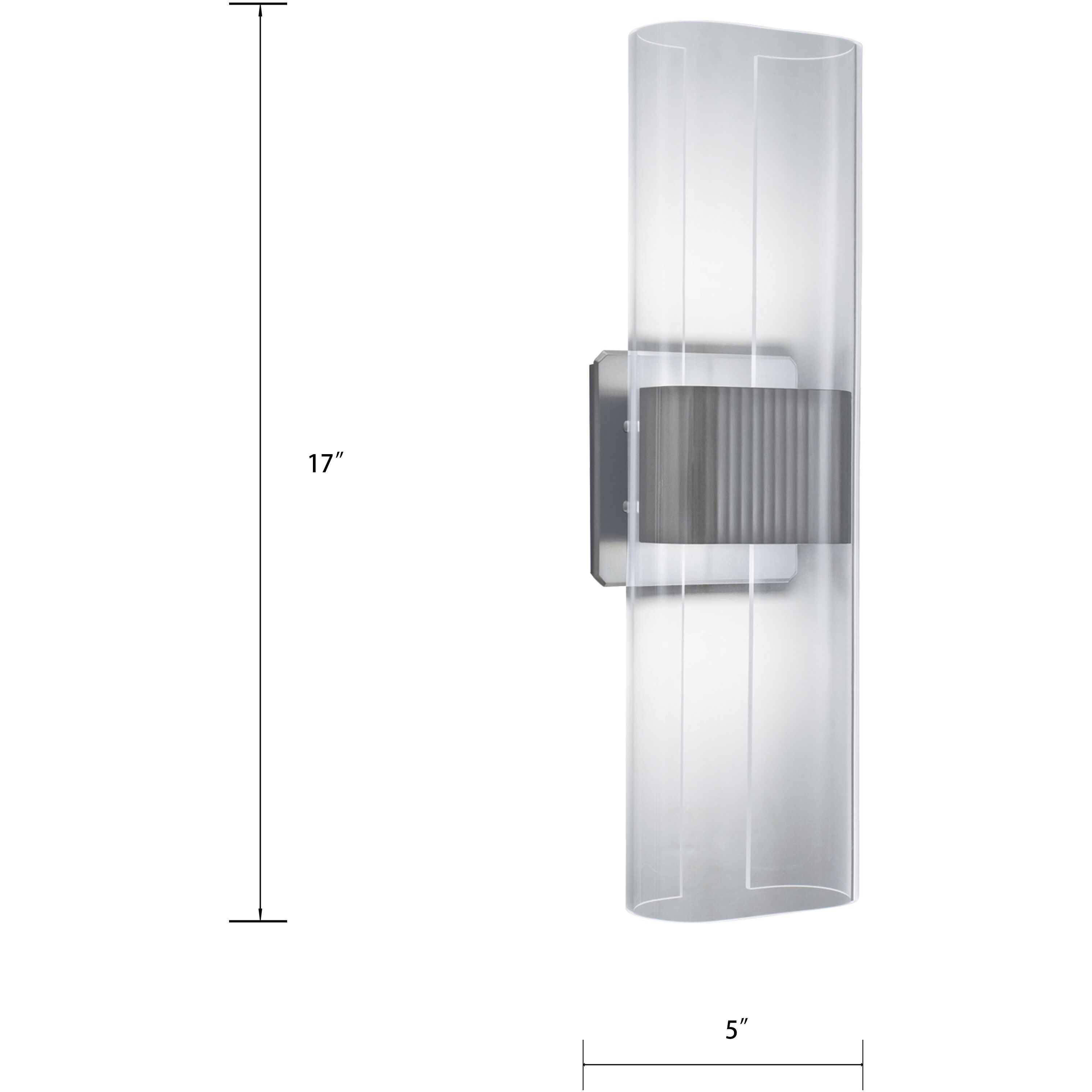 Gem Sconce Wall Light in Brushed Nickel