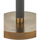 Gavin 62 inch 150 watt Brass Antique and Matte Black Floor Lamp Portable Light
