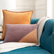 Moza 20 X 13 inch Eggplant/Mauve/Camel Pillow Kit, Lumbar