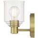 Vessair 1 Light 5 inch Vintage Brass Wall Sconce Wall Light
