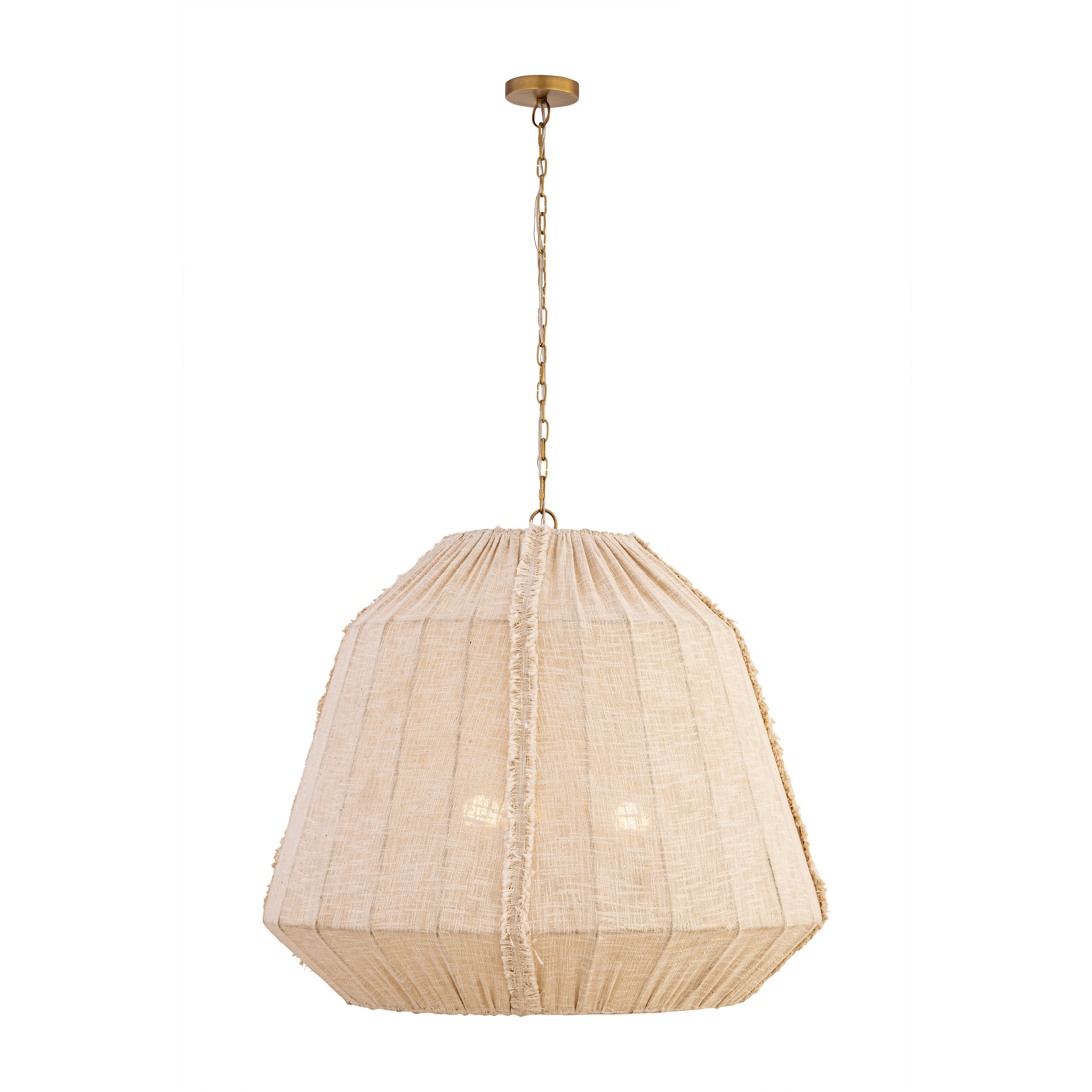 Velune 3 Light 36 inch Legacy Brass Pendant Ceiling Light