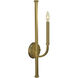 Manhattan 1 Light 5 inch Brushed Brass Bath Sconce Wall Light