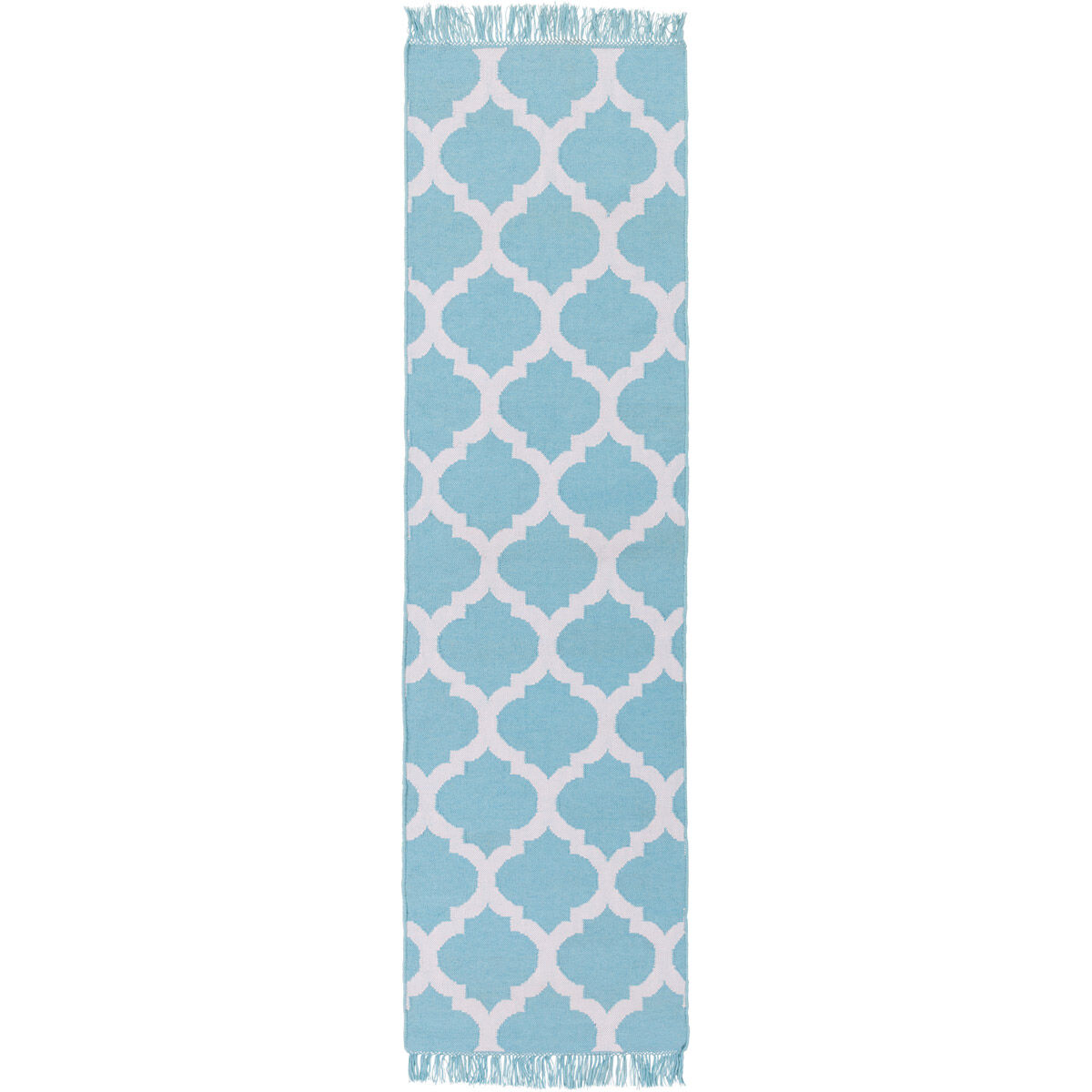 Lagoon 66 X 42 inch Aqua, Cream Rug