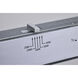 Brentwood LED 0.93 inch Silver Light Bar Ceiling Light