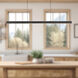 Alora Mood Dottie 48 inch Matte Black Linear Pendant Ceiling Light