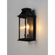 Vicksburg 2 Light 16.25 inch Black Outdoor Wall Mount