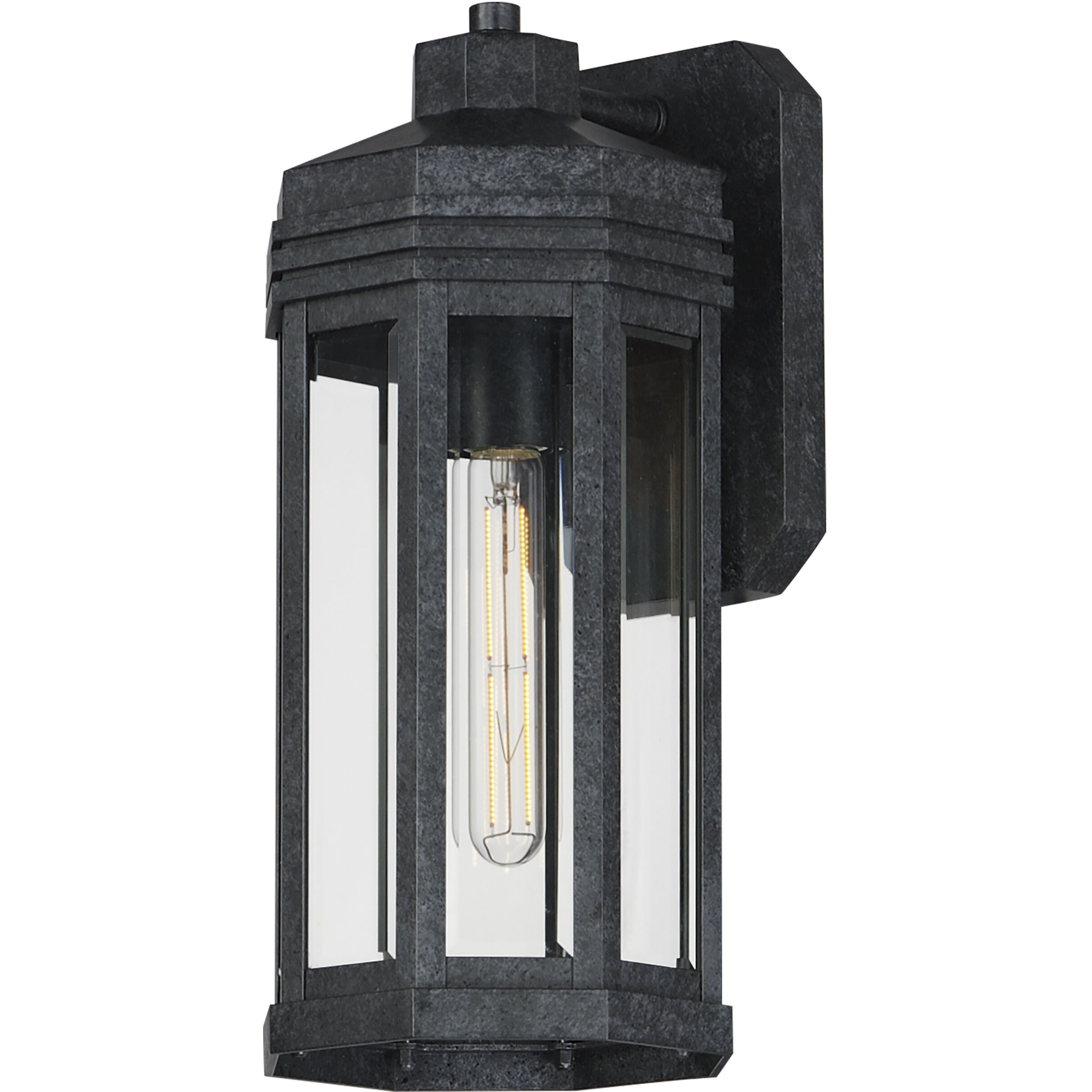 Wright 1 Light 16.25 inch Black Patina Outdoor Wall Mount
