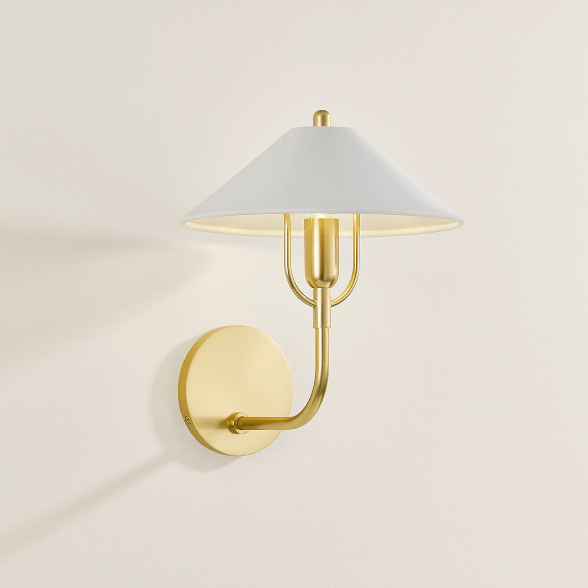 Mariel 1 Light 9.75 inch Aged Brass/Soft White Wall Sconce Wall Light in Aged Brass and Soft White