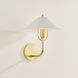 Mariel 1 Light 9.75 inch Aged Brass/Soft White Wall Sconce Wall Light in Aged Brass and Soft White