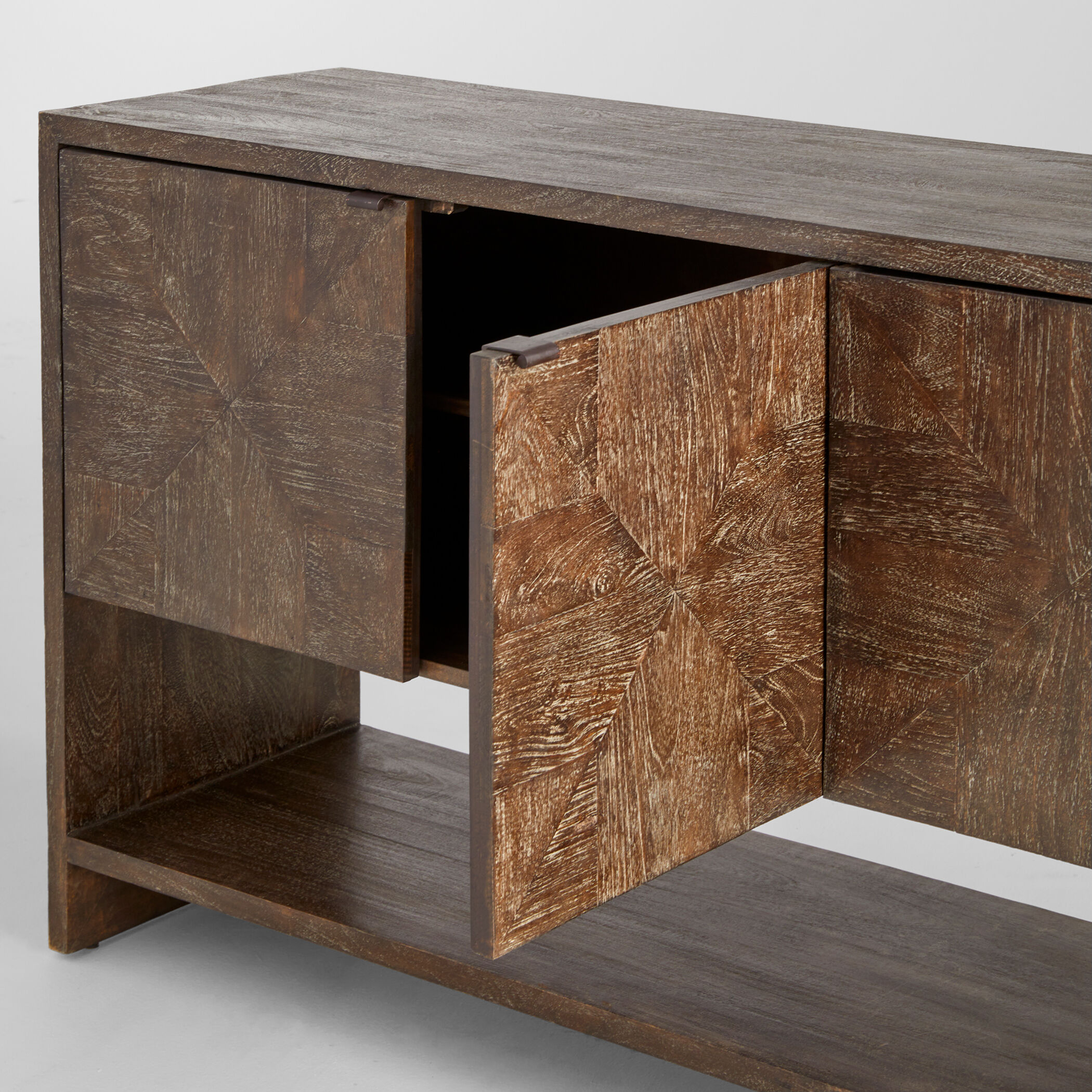 Alta 74.5 X 18 inch Cerused Walnut Console Table